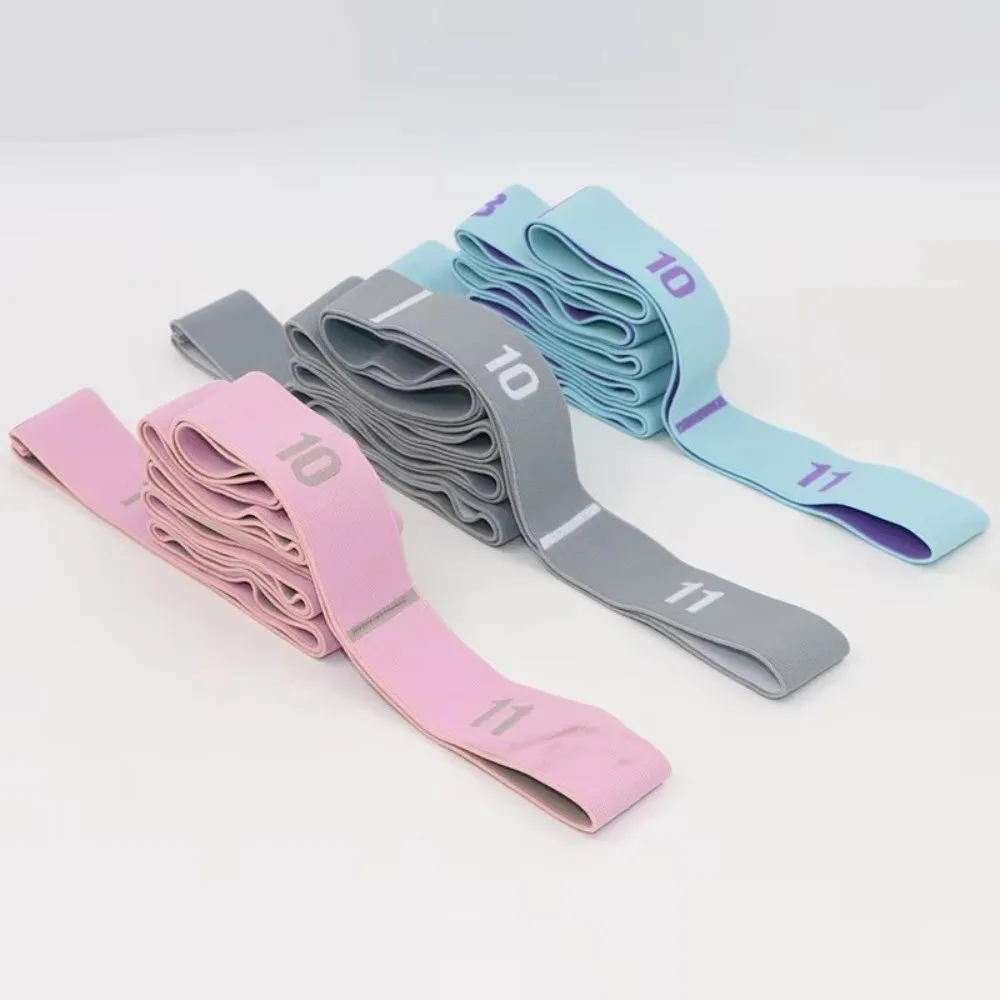 Image of Mehrstufiges Yoga-Dehnband Elastisches Seil Widerstandsband Yoga-Widerstandsband Segmentiert 10/11 Gitter Yoga-Elastikband