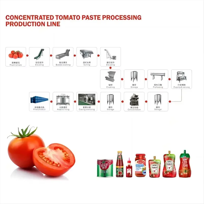 Tomato Sauce Production Line Ketchup Making Machine Processing Commercial OEM Customized