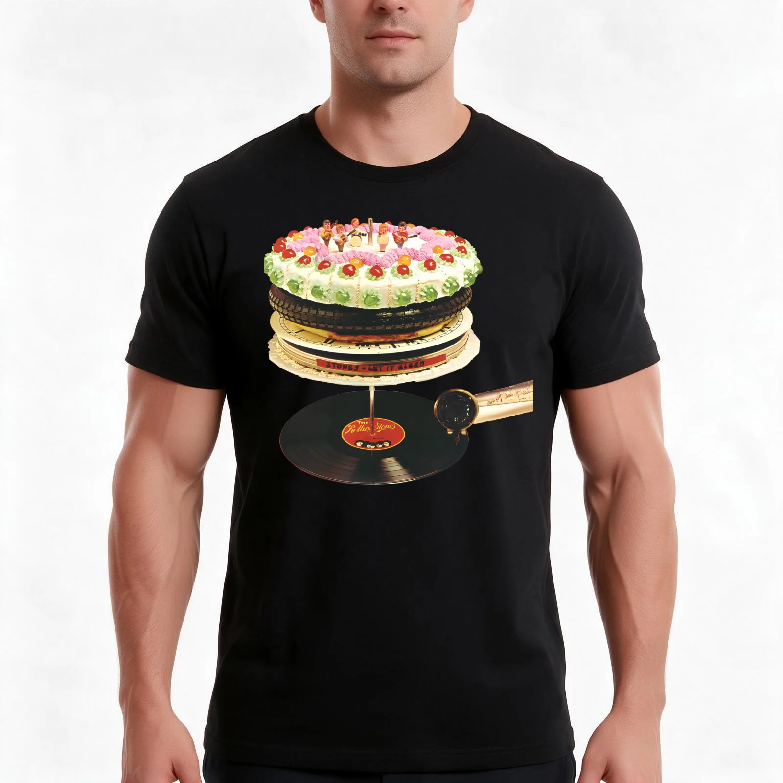 Let It Bleed T-Shirt Summer Casual Cotton Tee Oversized Streetwear Tops Vintage Graphic Print Loose Fit Short Sleeve