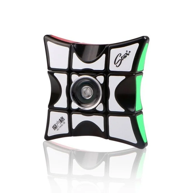 2in1 Cube Fingertip 133 Puzzle Magic Cube Spinner Wind Fire Gyro Wheel Finger Storage Box Fidget Toys for Anxiety Speed Cube