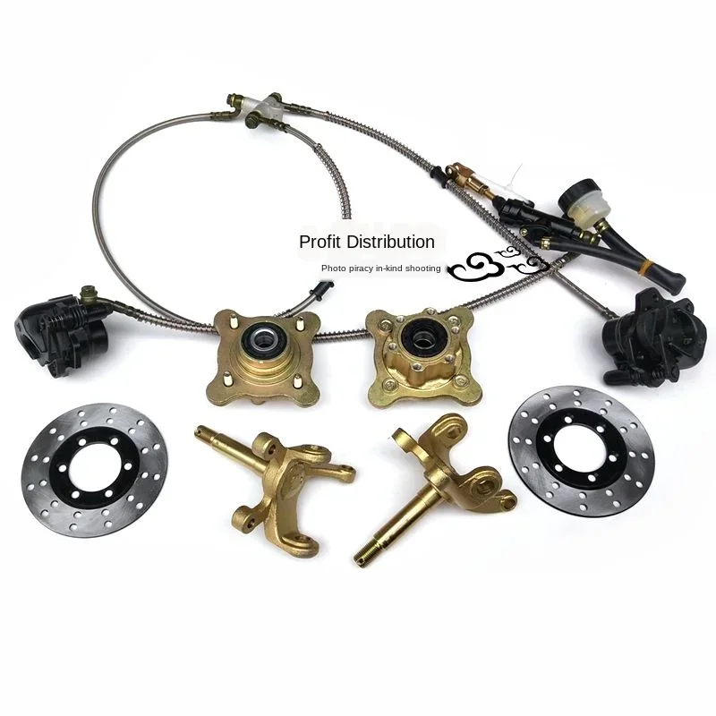 

1 компл. 110 мм шпиндели поворотной стойки рулевой стойки с ручкой, ступицы тормозного колеса, подходят для ATV 150cc 200CC 250CC 300CC Golf Buggy Quad