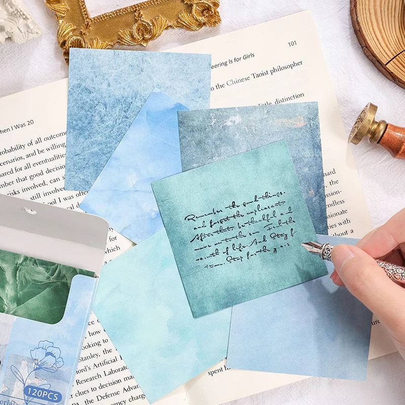 Retro Paper Message Memo Pad, The Wind Runin Mid Summer Series, Lote 6 Pc