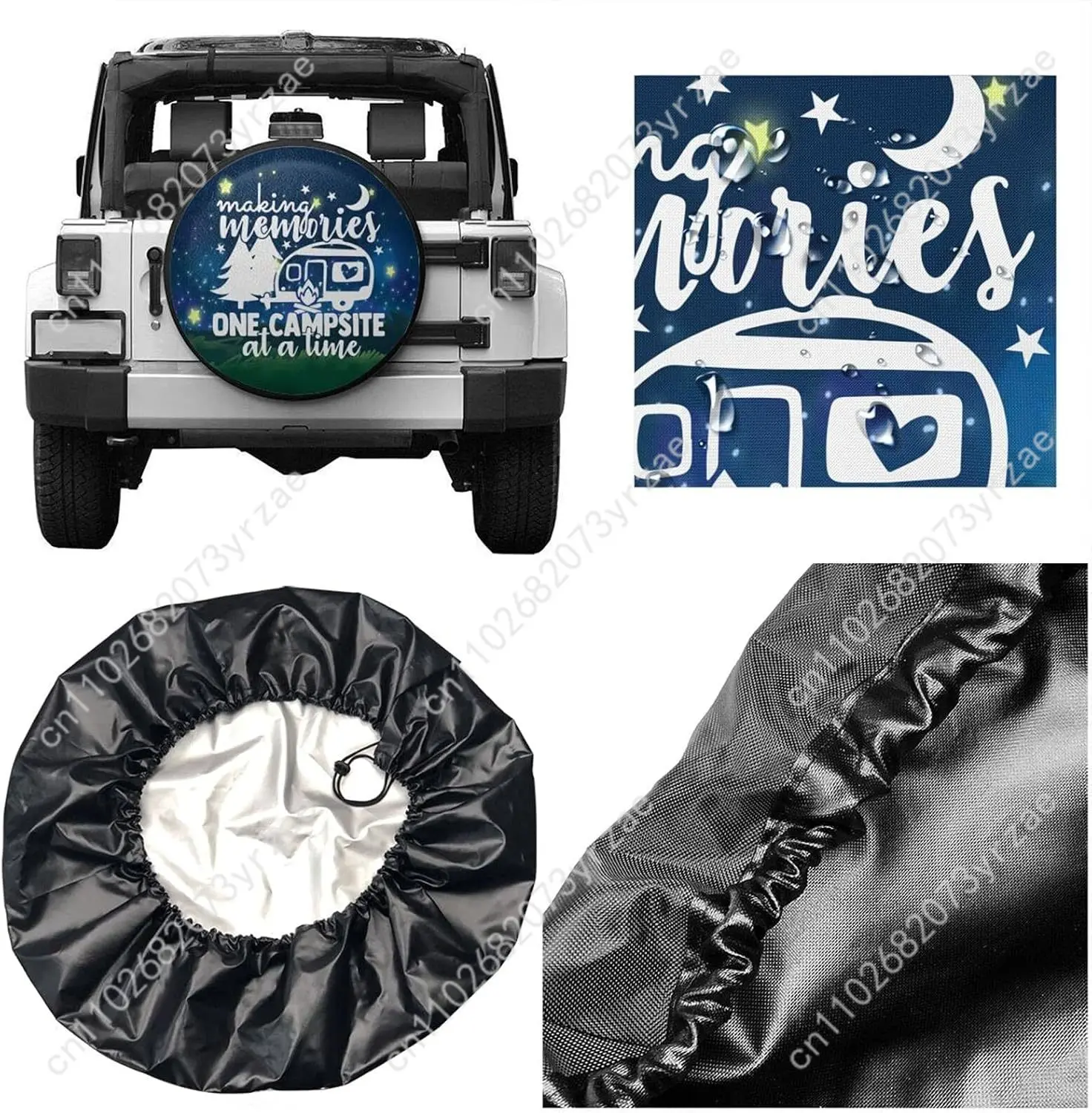 Penutup Ban Cadangan Berbagai Model untuk Berkemah di Langit Berbintang, Pencegahan Pasir, Debu, Air Hujan, Penutup Ban yang Kokoh dan Tahan Lama