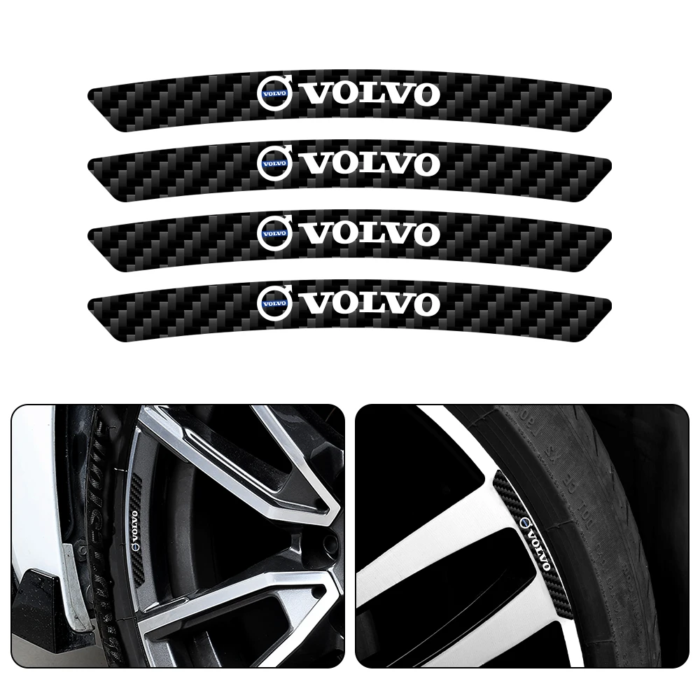 

Наклейки-эмблемы из карбона для дисков и колес автомобилей Volvo R-Design AWD C30 C70 S40 S70 S80 S90 V40 V50, автоаксессуары