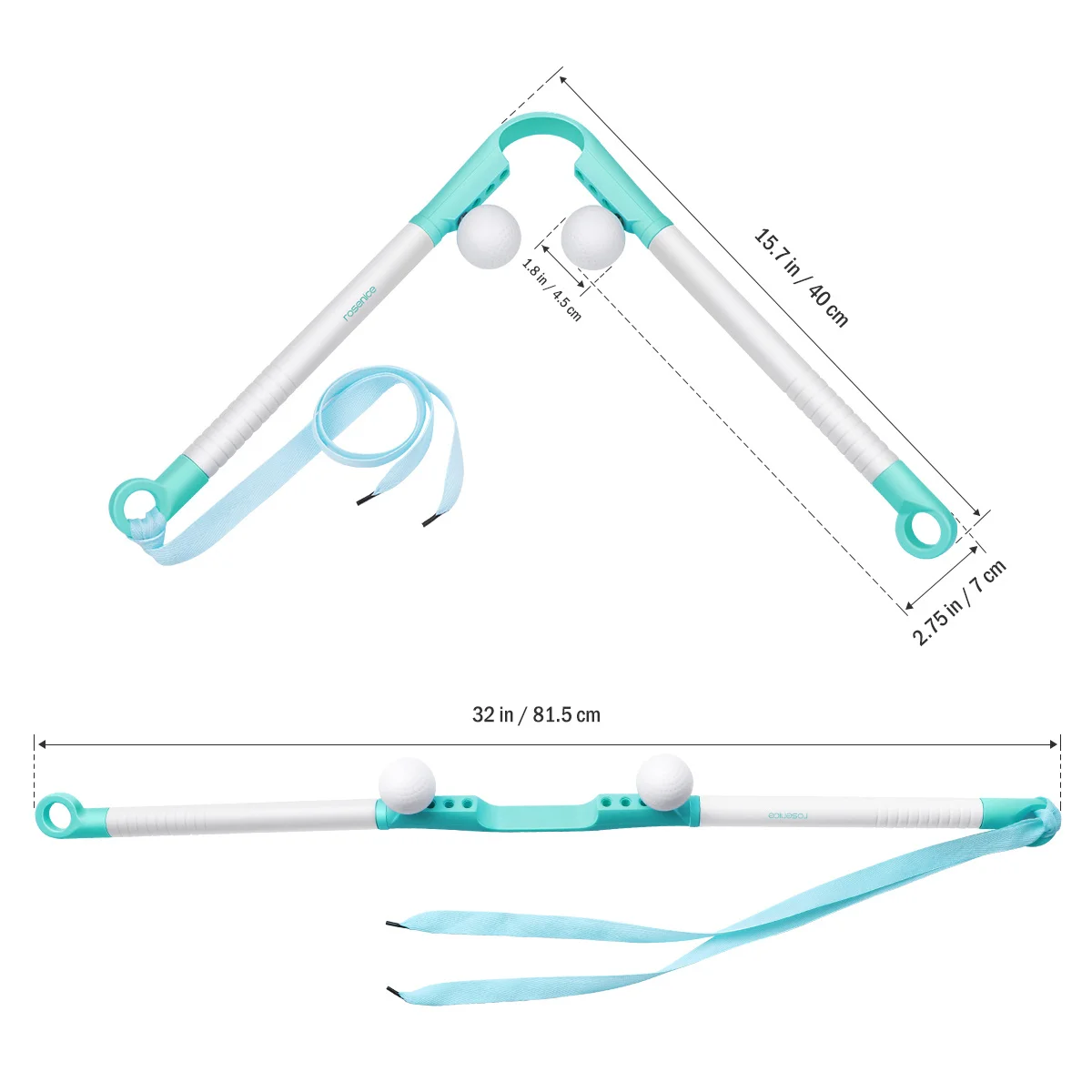 

ROSENICE Neck Massager Detachable Pressure Point Massager Home Manual Neck and Shoulder Finger Pressure Deep Tissue Trigger