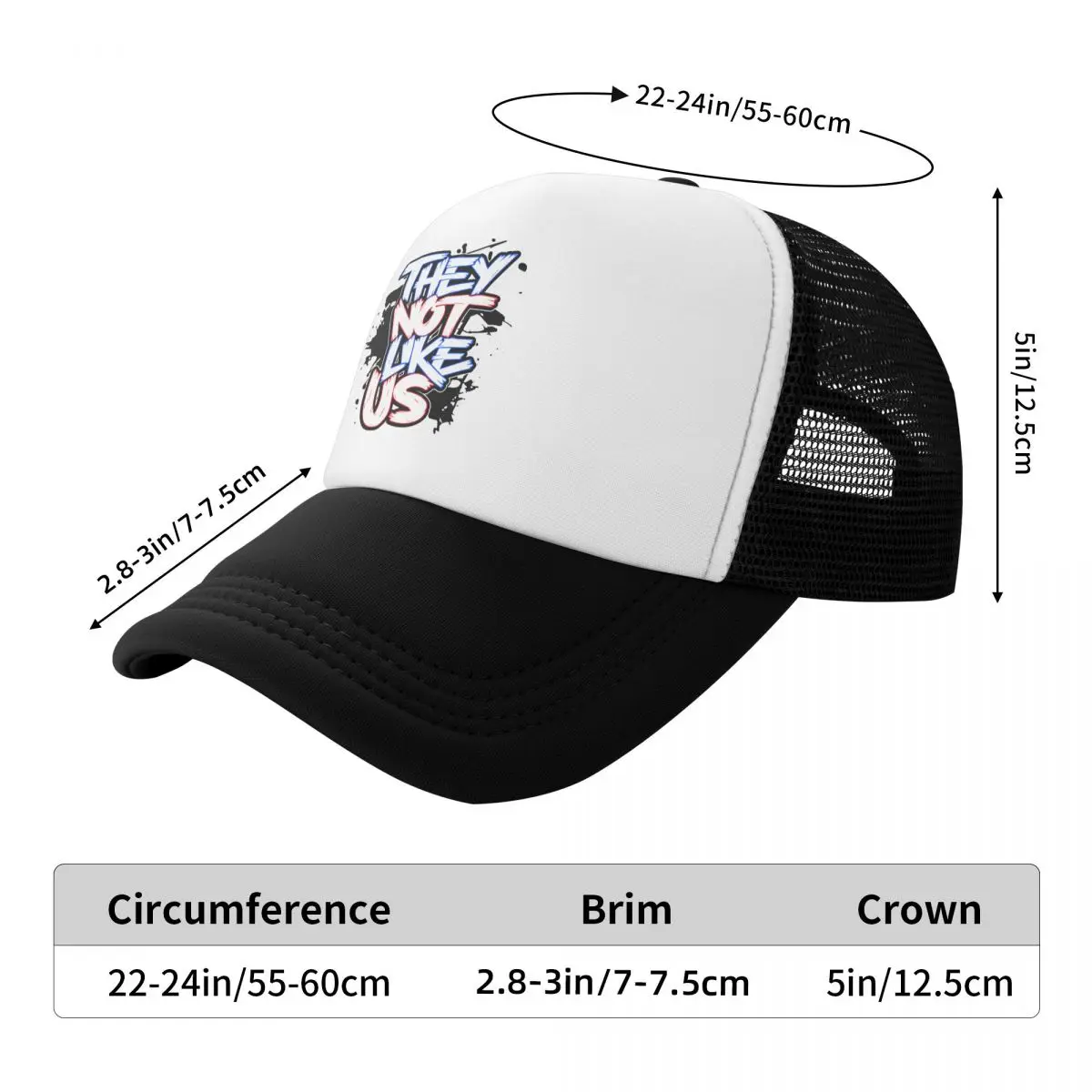 مخصص لهم لا يحبنا قبعة بيسبول النساء الرجال قابل للتعديل قبعة سائق الشاحنة القبعات الرياضية Snapback