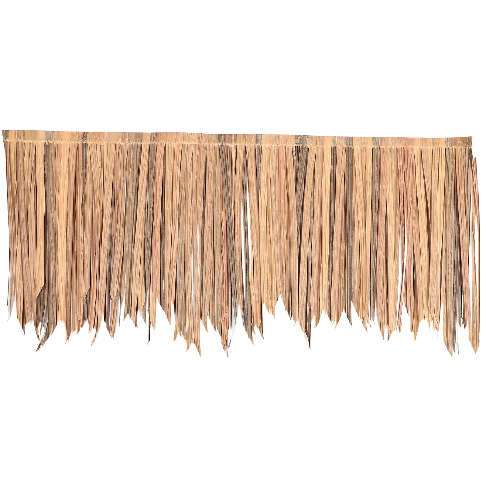 Techo de paja Artificial de plástico duradero, Color Natural, simulación de paja, decoración de jardín, Patio, cubierta de paisaje, fuego