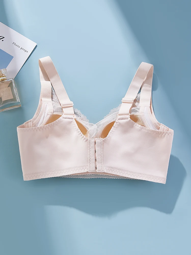 ALDOLA Sexy Lace Bra Push Up Thin Cup Underwear Wireless Full Coverage Lingerie Anti-sagging Breathable Bras