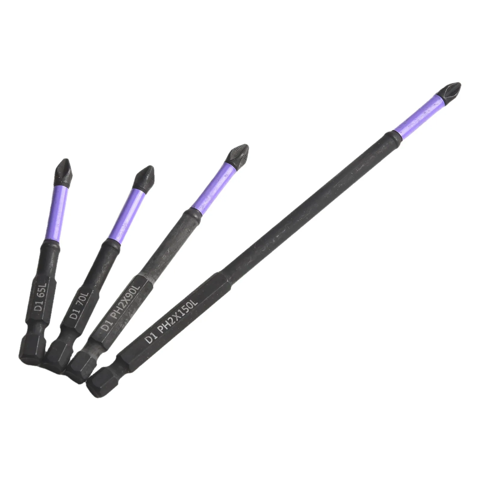 4 шт., магнитные насадки для шуруповерта 65-150 мм