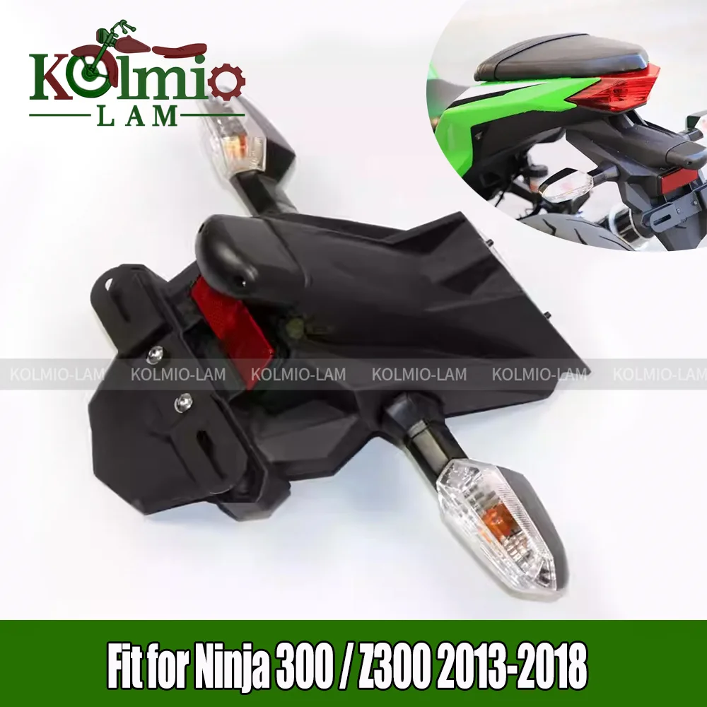 

Крыло заднего колеса для 2013-2018 Kawasaki Ninja 300 Z300, держатель освещения номерного знака мотоцикла, кронштейн EX300 2015 2017