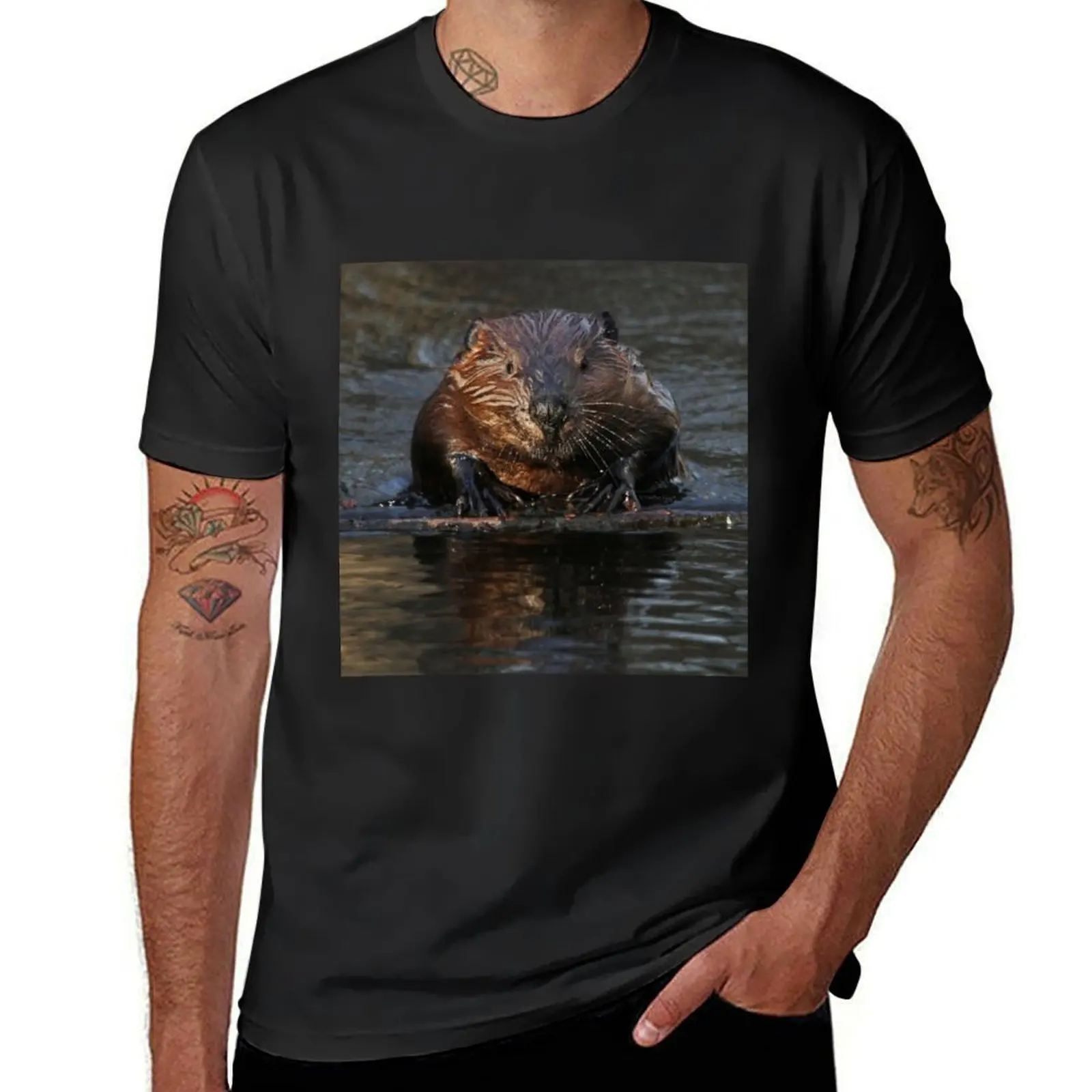 A beaver's floatation device T-Shirt Blouse oversized heavyweights funnys mens graphic t-shirts hip hop