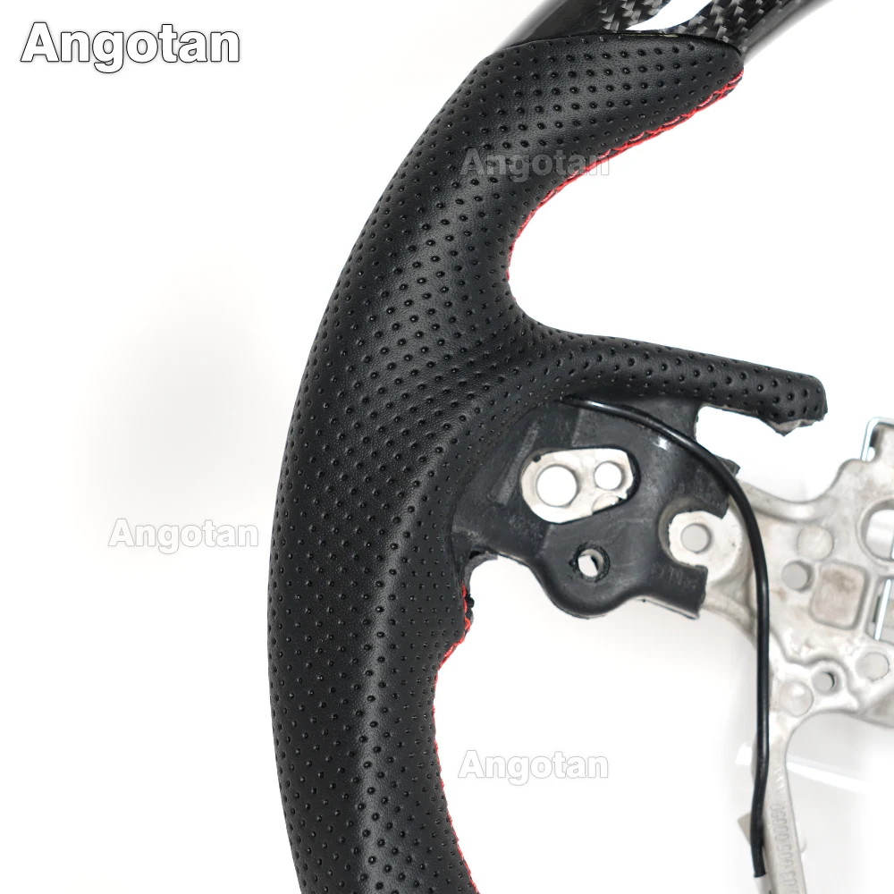 Volant LED en Fiber de carbone pour Toyota Camry 8e génération 2018 – 2023, Compatible avec Corolla/Lin/ Wildlander/ Avalon/ Rav4