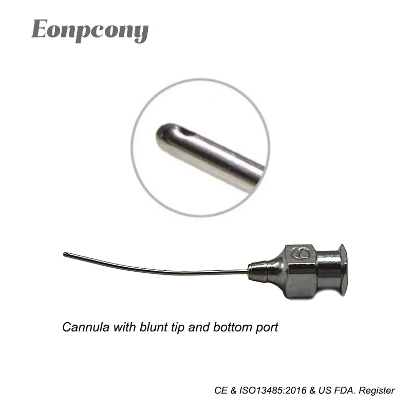 West Lacrimal Cannula With Blunt Tip And Bottom Port Ophthalmic Surgical Instruments