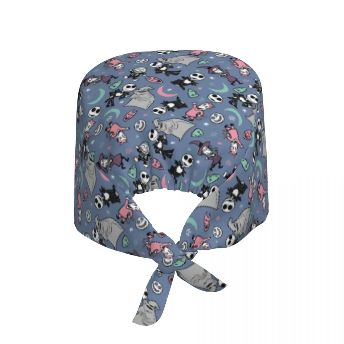 مخصص الكابوس قبل عيد الميلاد الموظفين الطبيين الدعك قبعة الرجال النساء القوطية جاك Skellington ل قبعة الطاهي فرك قبعات