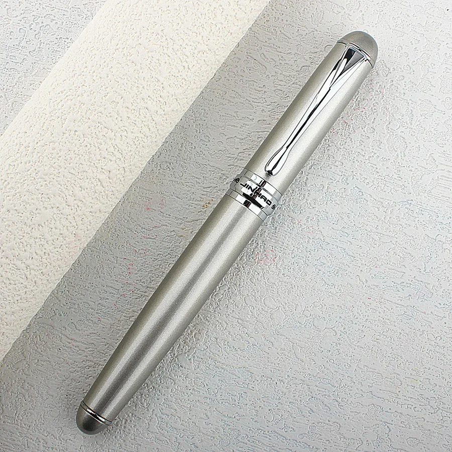 Jinhao X750 Classic Style Silver Clip Metal Fountain Pen 0.5mm Nib Steel Ink Pens for Gift Office Supplies School Supplies