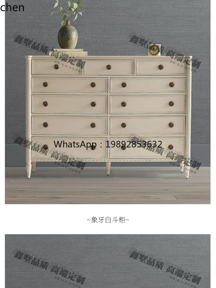 retro living room removable small solid wood edge table 2025 new bedroom bedside cabinet
