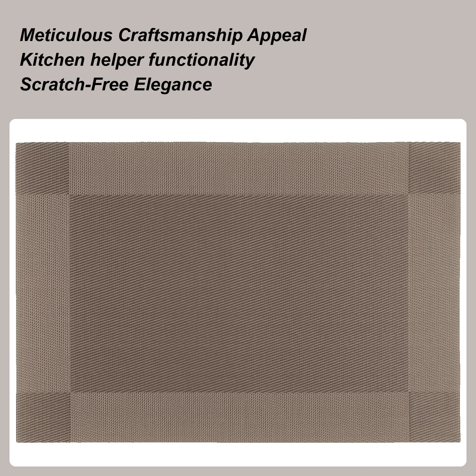 Place Mats Washable Non-Slip Kitchen Decor Heat Resistant Placemat Plate Mat For Home Restaurant Tabletop Countertop Outdoor
