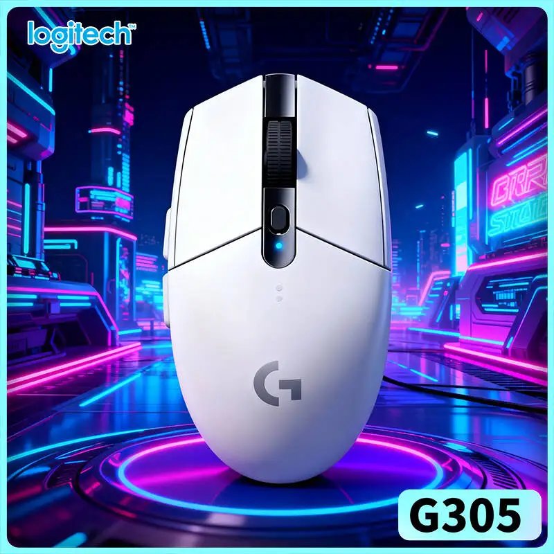 

Игровая мышь Logitech G305 Wireless, время отклика 1 мс, 12000 DPI HERO, 6 программируемых кнопок, 250 часов автономной работы, 99 г, для ПК и Mac