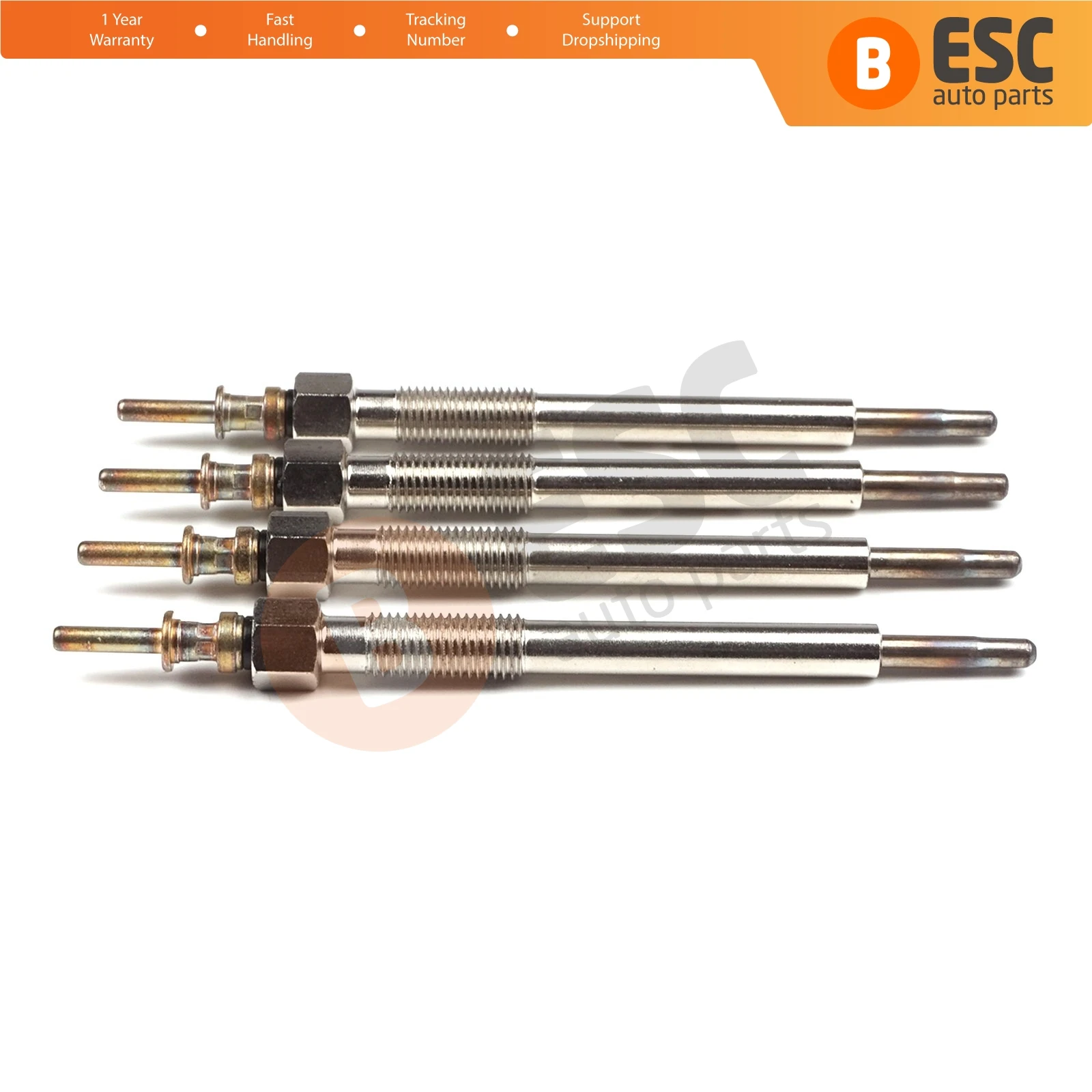 ESC Auto Parts EGP16-1 4 Pcs Heater Glow Plugs GX145, 0 100 226 497, 1214035 for Opel Honda Fast Shipment Ship From Turkey