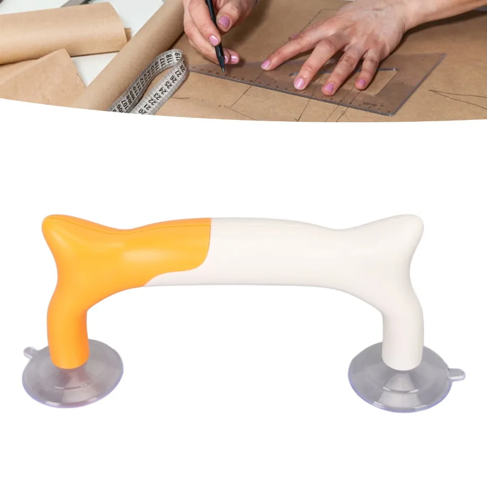 Ergonomic Design Quilting Ruler Handle Easy Assembly Strong Suction Cup Suction Cup Handle Ruler Fixator Template For Sewing