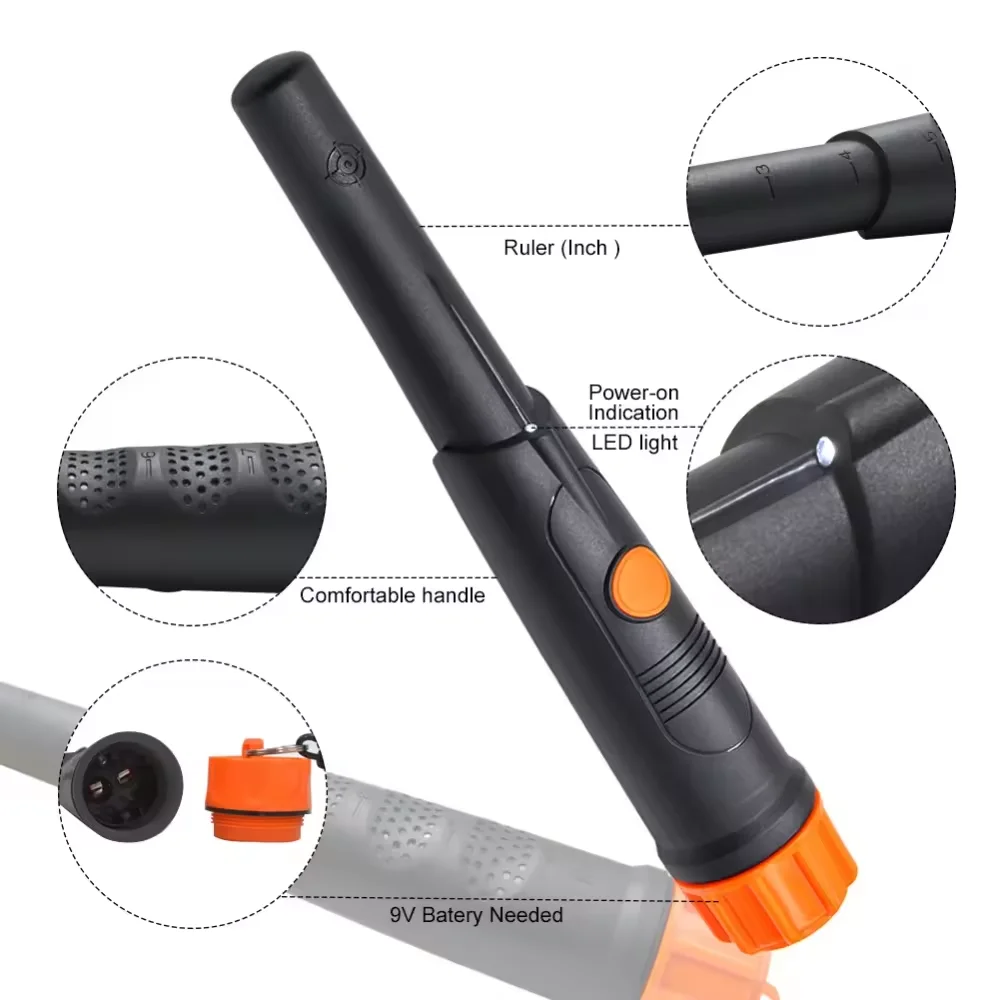 Tianxun Best IP68 Waterproof Handheld Pinpointer Gold Detector MD-720 Fully Waterproof Metal Detector Pinpointer