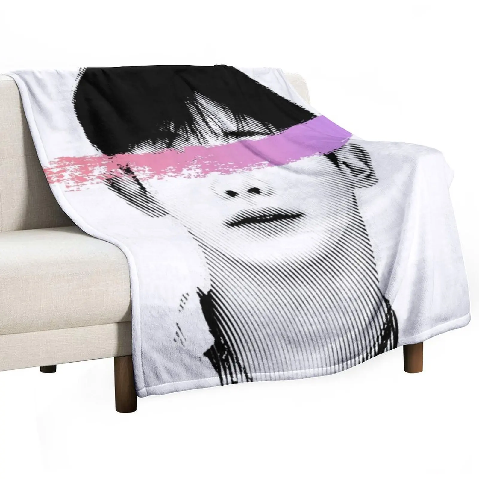 monstax wonho Throw Blanket Soft Plush Plaid Sofa Quilt Travel christmas gifts Blankets