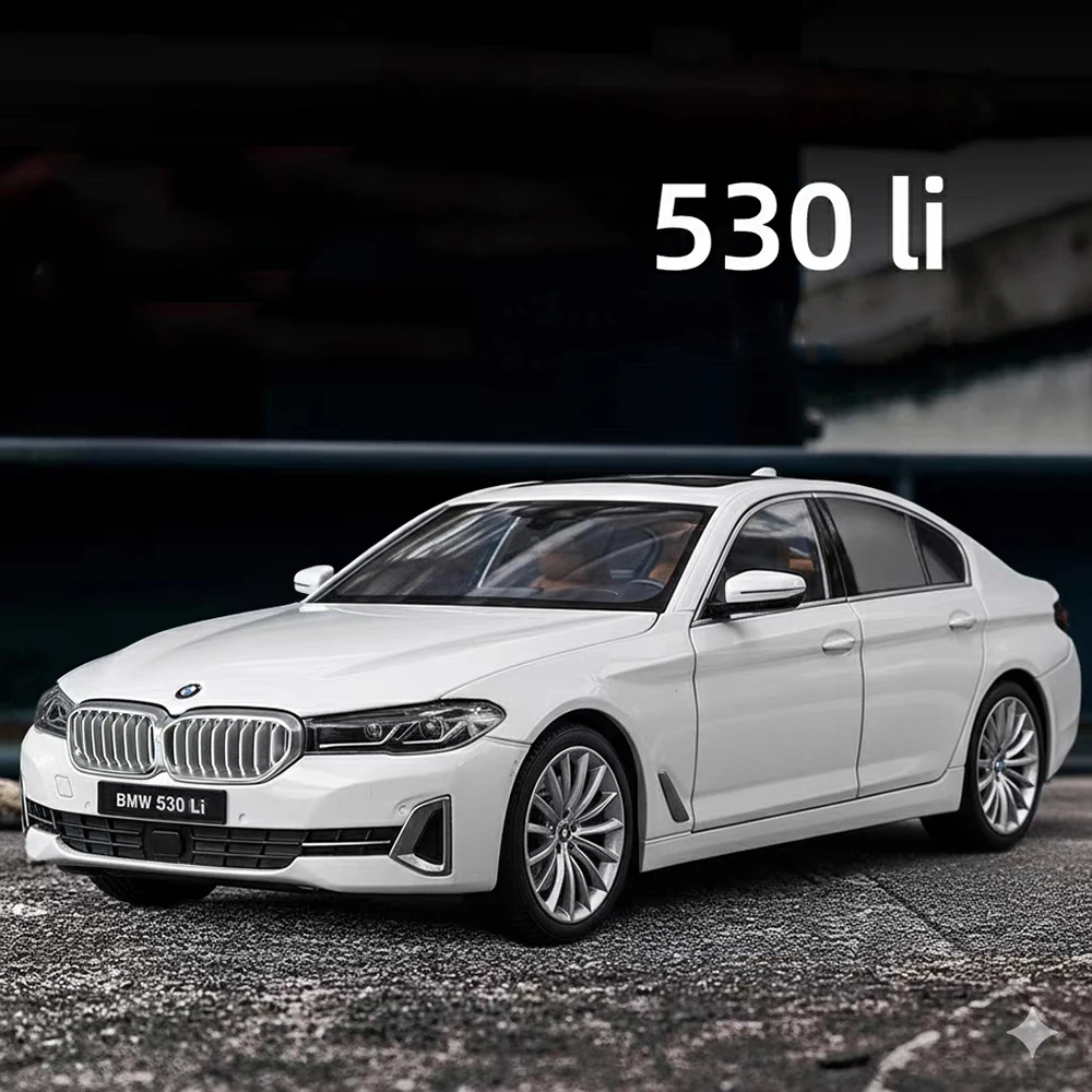 

1:18 масштаб 5, серия 530Li, игрушки, модели автомобилей, литые под давлением резиновые шины из сплава, съемная крыша, миниатюрный автомобиль для украшения стола