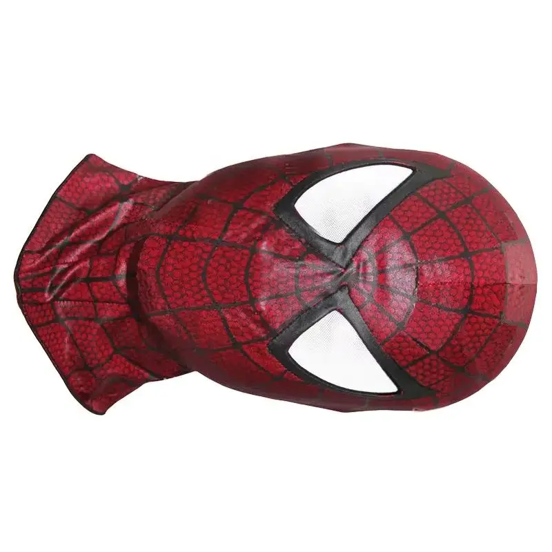 

Красная маска паука на всю голову, спандекс, высокое качество для Хэллоуина и подарков на день рождения, аксессуар для костюма паука для взрослых