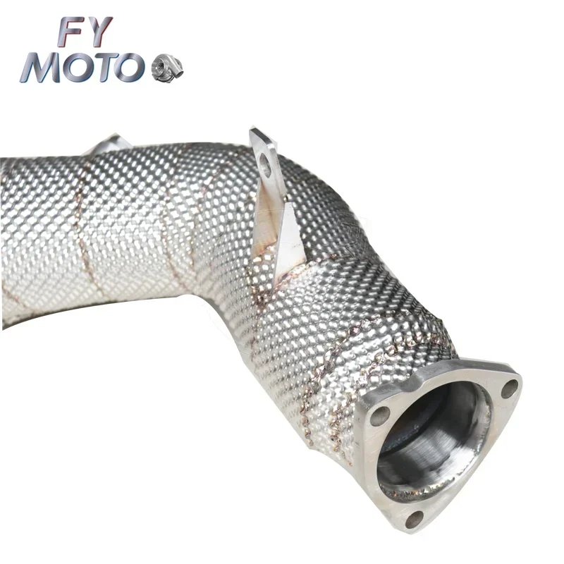 ماسورة عادم بدون قطط لـ A6 A7 C8 3.0T 2019+ مع درع حراري #6