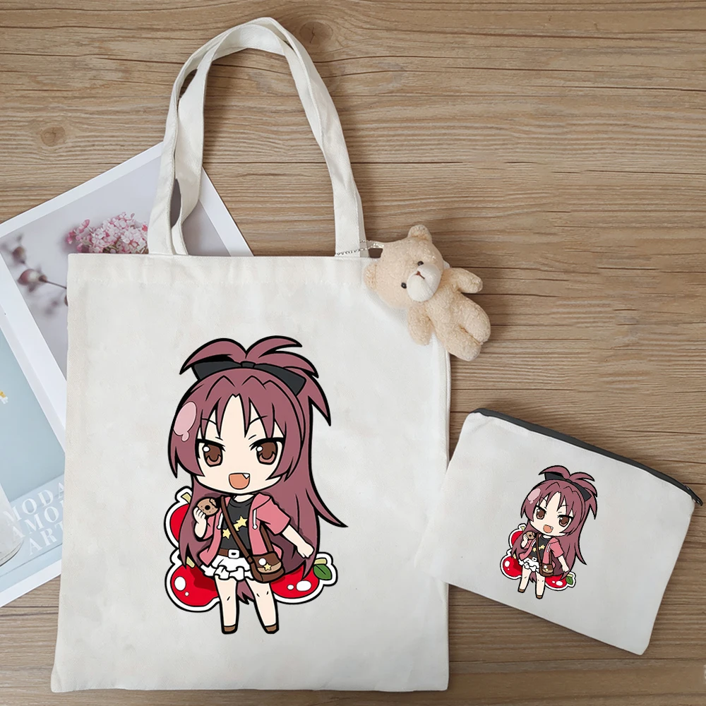 

Набор из 3-х сумок Kawaii Puella Magi Madoka Magica с принтом Канаме Мадоки, Мики Саяки, Момоэ Нагисы, аниме-сумка для женщин