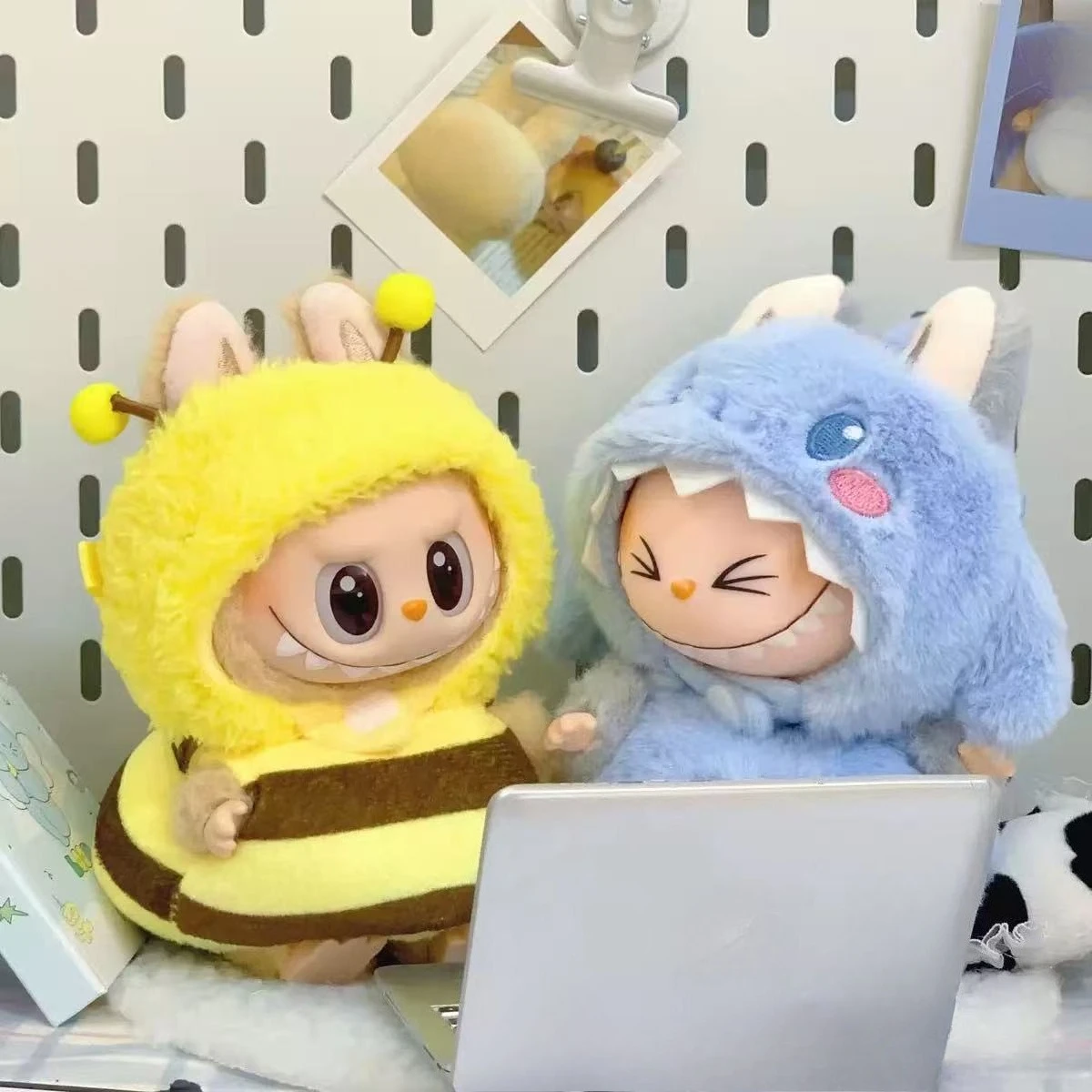 17 centimetri Labubu Vestiti Vestito Seduta Partito Labubu I II Idol I Mostri Vinile Bambola Mantello Vestito DIYOutfit Abbigliamento Cappello Accessori