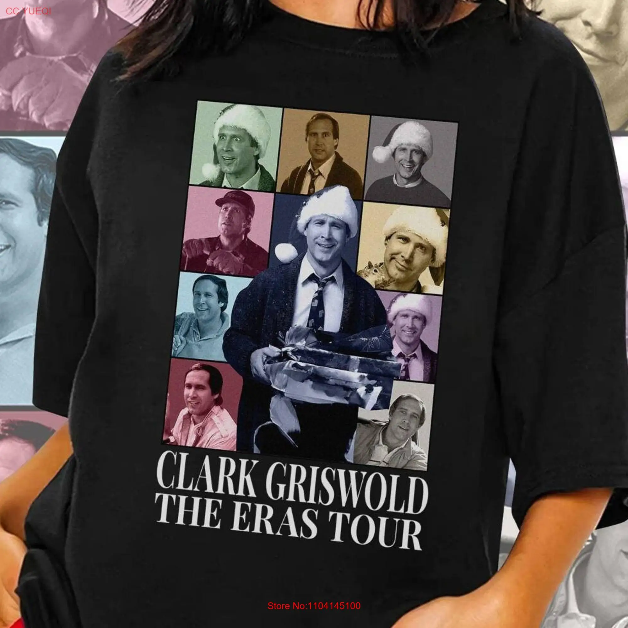 Clark Griswold Eras Tour T Shirt National Lampoon's Christmas Vacation Homage TV For Women Trendy Movie