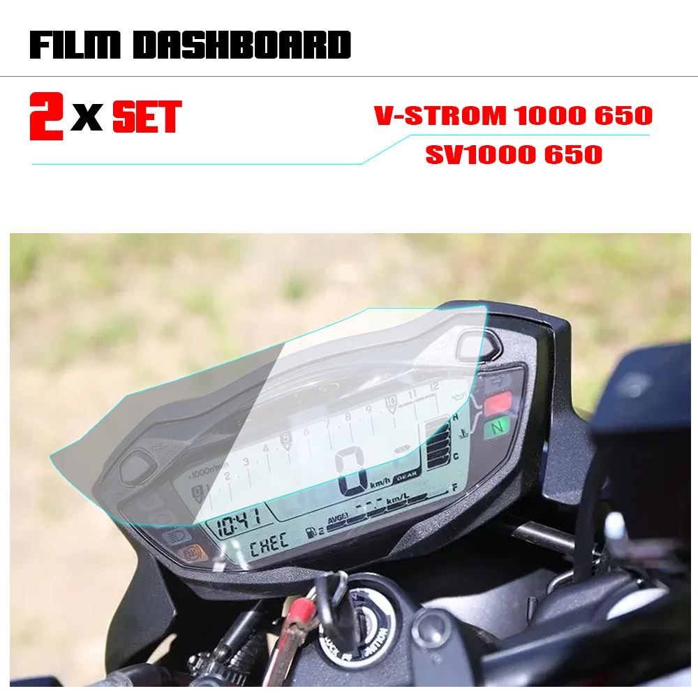 

For SUZUKI SV650/X V-strom 650 Vstrom 1000 Speedometer Guard Cluster Scratch Screen Protection Film Protector DL650 DL1000 17-23