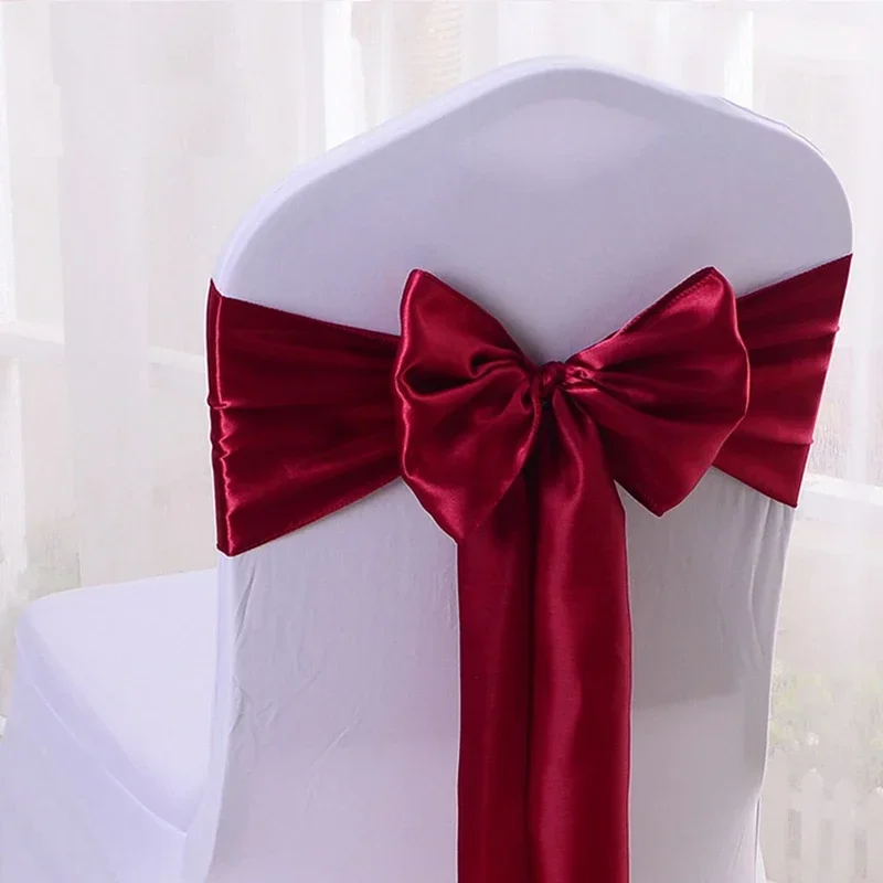 Satin Chair Sash Band Wedding 15x270cm Quality Bow Tie Birthday Party Hotel Show Decoration Wholesale Shiny Nice Look Design