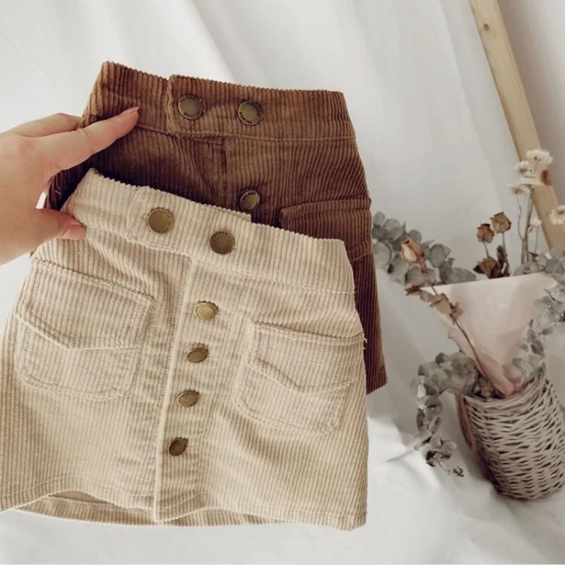 18M-11T spring autumn child kids girls casual skirt