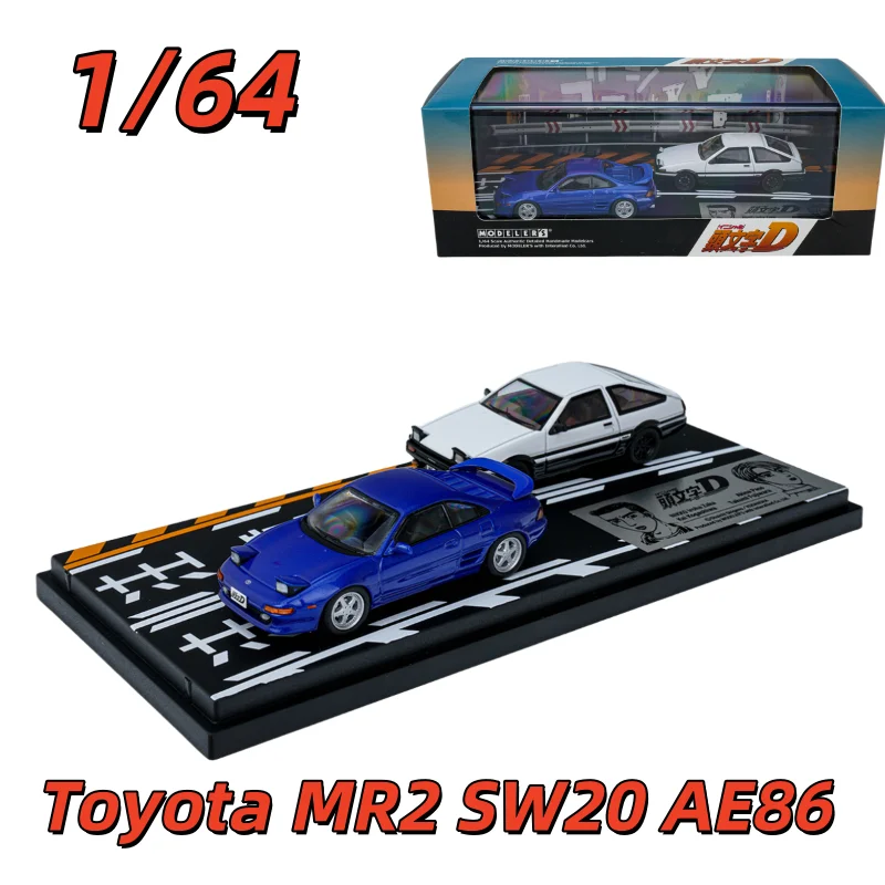 

Anime Club Diecast 1/64 Scale Toyota Alloy Car Model Toyota MR2 SW20 AE86 ‌Initial D Collection Play Vehicles Original Box