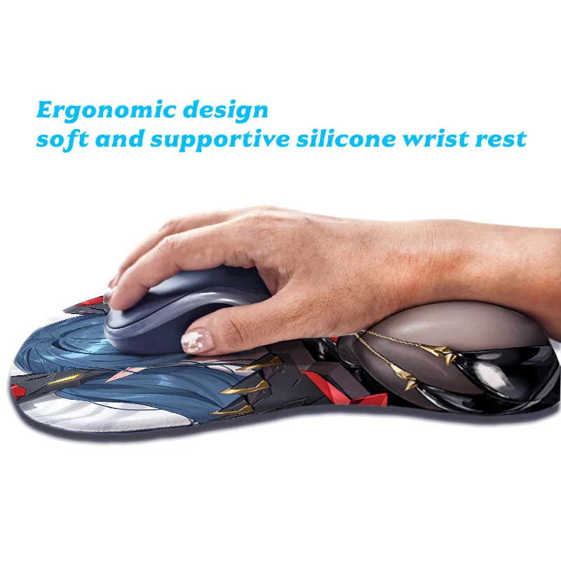 Regensburg for Azur Lane  Anime Gaming 3D Mouse Pad for Pc Gamer Mousepad with Soft Silicone Wrist Rest Accessories
