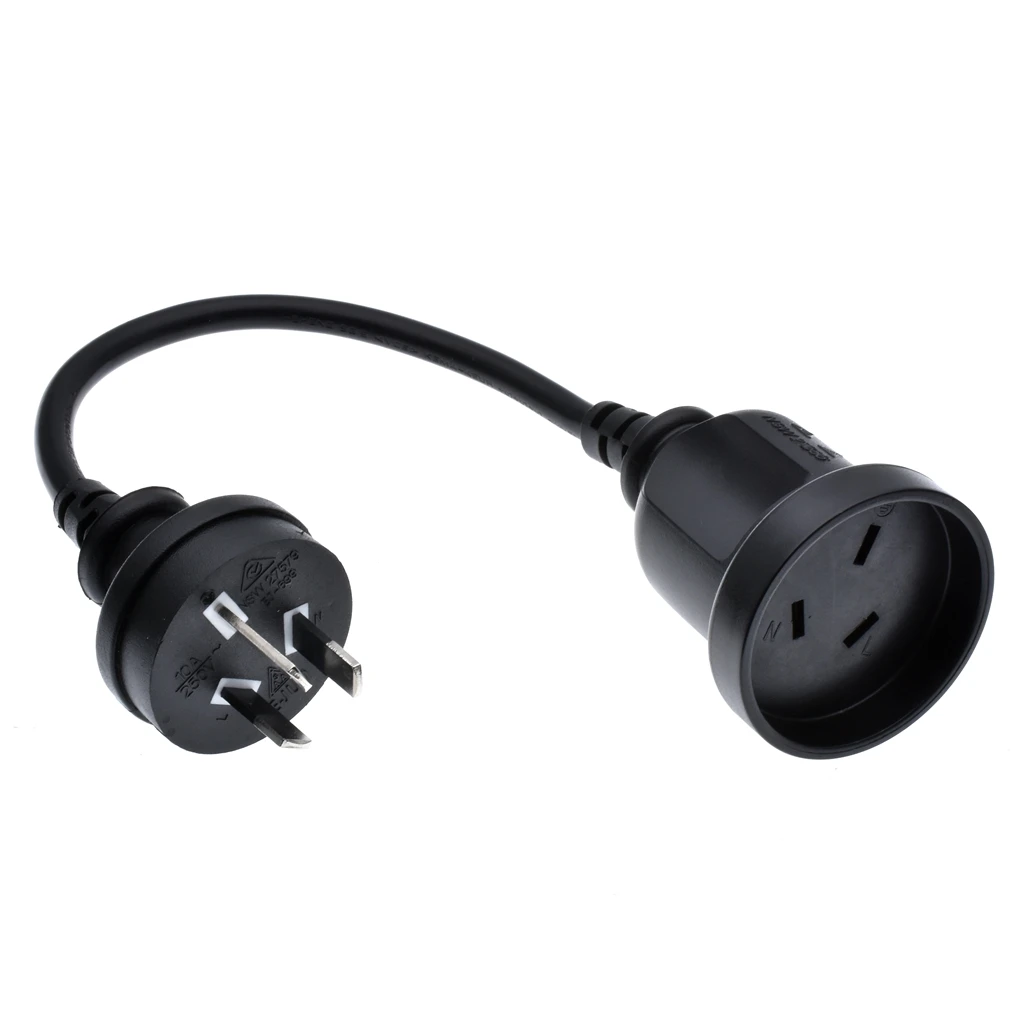SAA Australia three plug To Australia three female Socket Short Adapter Cable For UPS PDU About 30CM,Australia Power Cord