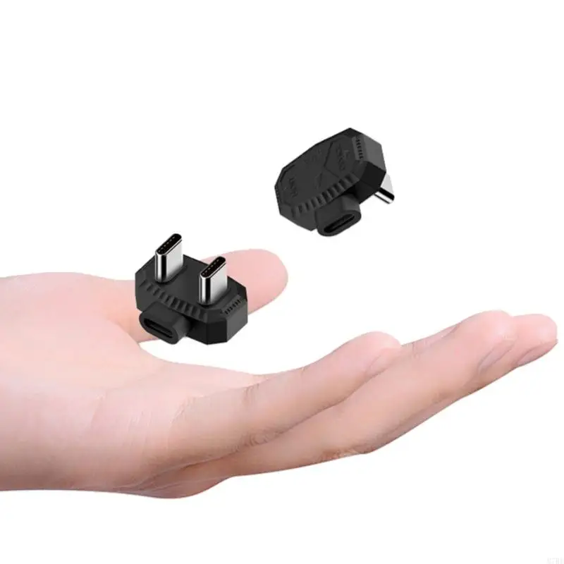 USB C Female to Double Type C Interfaces Male Adapter Support Fast Charging and Data Transfer for Tablets, Laptops