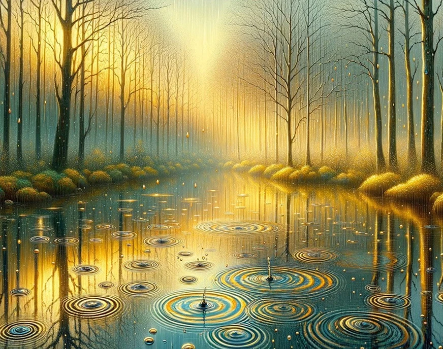 

Water Drops Trees Landscapes 500/1000/1200/2000 PCS Jigsaw Puzzles Family Activity Games for Gameroom Bedroom Gifts