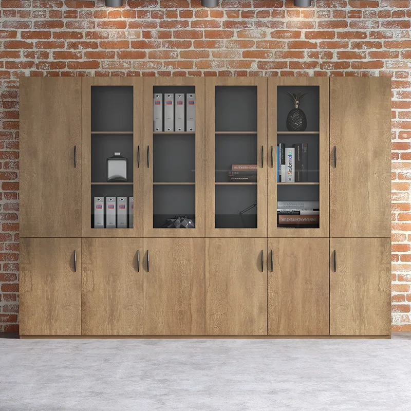 High-end file cabinet office storage floor cabinet simple modern boss table matching bookcase