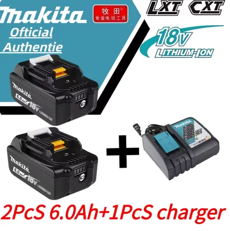 

Makita battery 18V BL1860 Rechargeable Battery 18V 6000mAh Lithium for Makita 18V Battery BL1840 BL1850 BL1830 BL1860B LXT 400