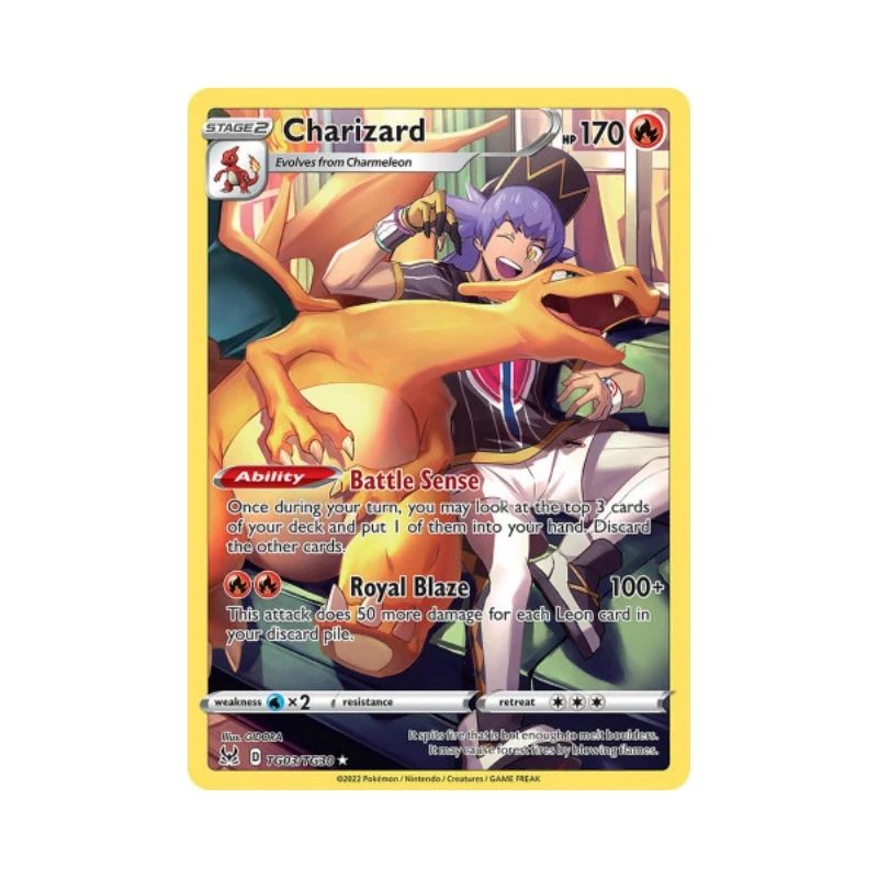 Pokemon Cards PTCG Charizard Full Figure Anime Game Characters Self Made English Version DIY4 Collection Flash Cards Toys Gift