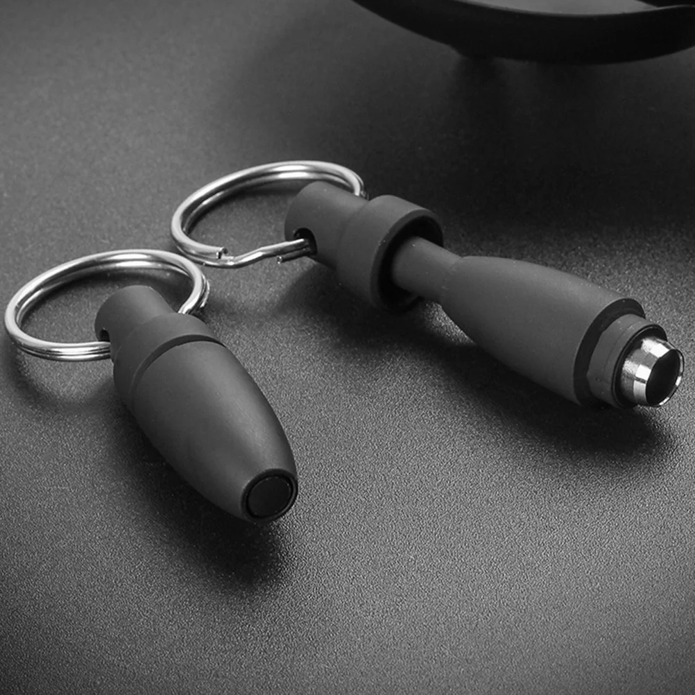 

Cigar Hole Puncher Tool Compact Silicone Stainless Steel Keychain Accessory For Smooth Draw Portable Punch Small
