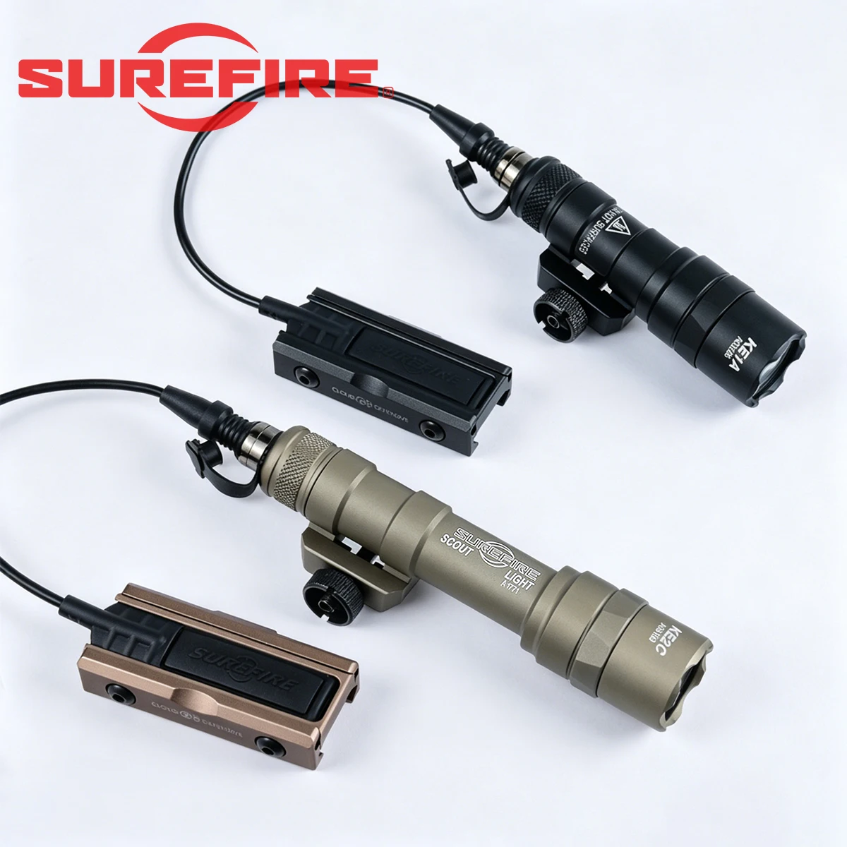 

SUREFIRE M300 M600B Flashlight Tactical M600U LED Light With CNC Pocket Panel Slot Fit 20MM Rail Hunting M300B M600 Scout Light