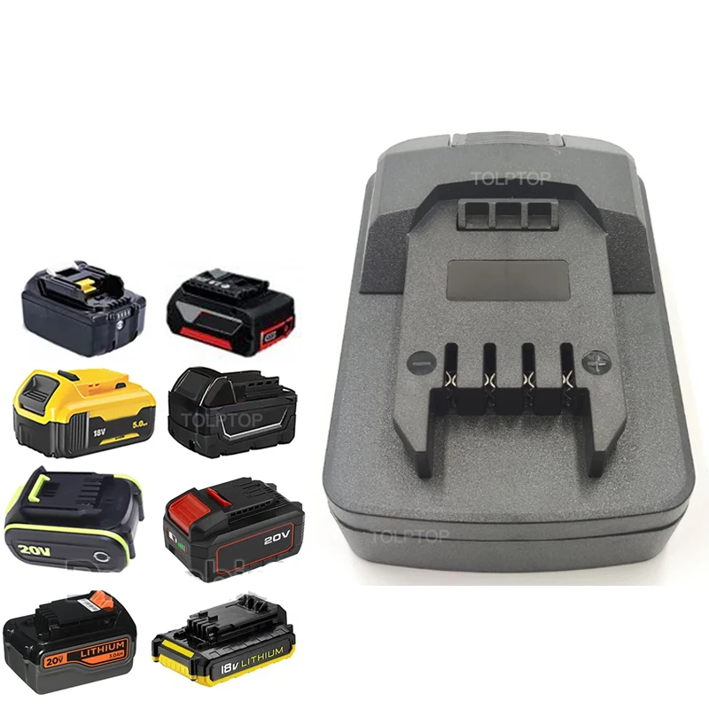 

Адаптер для аккумуляторного инструмента для Makita/Bosch/Dewalt/Milwaukee/Worx/Devon/Black&Decker/Porter Cable/Stanley Battery для Parkside 20 В