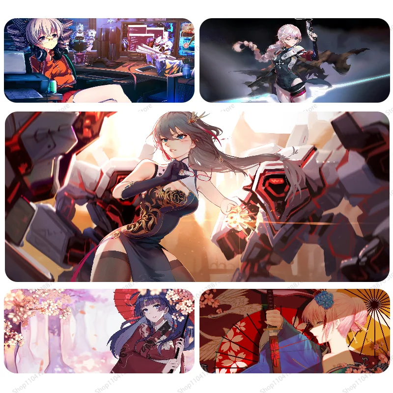 Game Honkai Impact 3rd Mousepad Gaming Mouse pad Gamer Pc Accessories Deskmat Keyboard Mat Desk Protector Mause Pads
