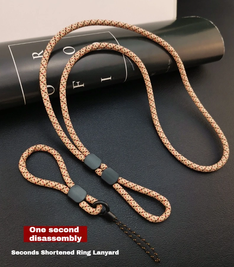 Paski do telefonów komórkowych Regulowana długa smycz na krzyż Opaska na szyję Sznurek na ramię zapobiegający utracie Lina Zawieś długi i krótki pasek podwójnego zastosowania