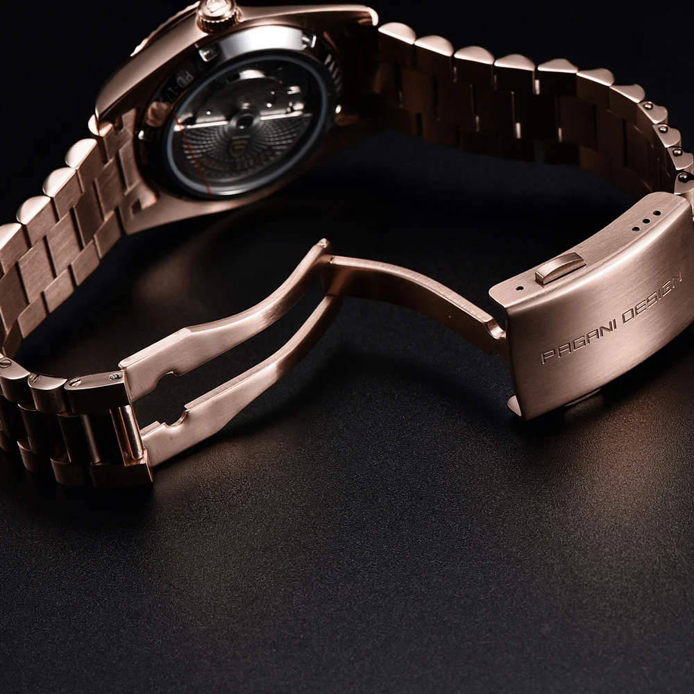2026 New PAGANI DESIGN Watches DD36 Meteorite Surface Automatic Watches For Men Mechanical Men's Watch AR Sapphire Crystal Clock image 5
