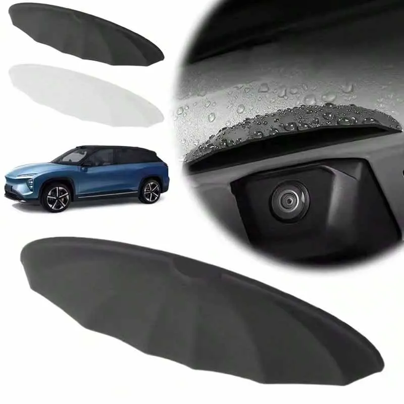 Car Rear Camera Rain Cover - Thickened & Widened Silicone, Non-Destructive Installation, Suitable for All Car Car Models, Clear